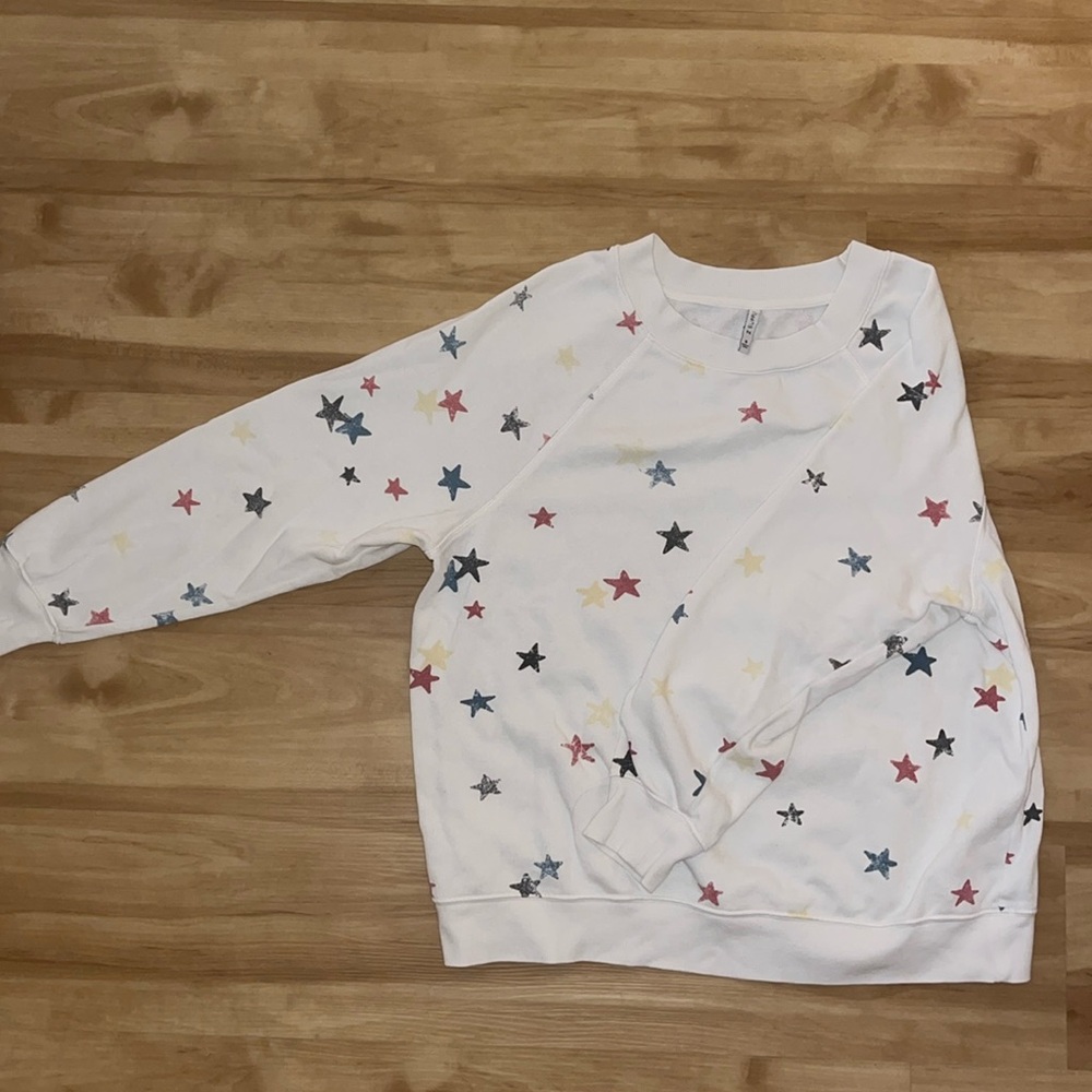 Red White & Blue Star Crewneck size S